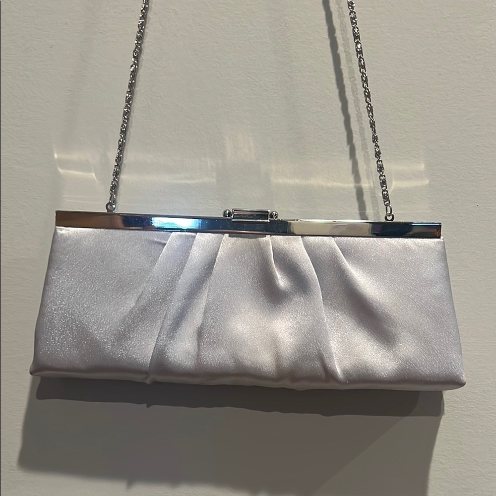 Gunne Sax Silver Crossbody Bag with Chain Strap